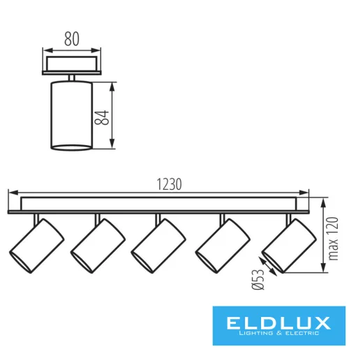 KANLUX EVALO EL-5I B-SR lamp GU10