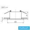 KANLUX GLOZO DSO B/W decorative frame SPOT