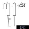 KANLUX USTI SP 1X7 GR spike lamp