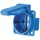 RECOVERED INDUSTRIAL PLUG HT-105SR 16A IP44 230 GERMAN TYPE PLUG