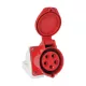 WALL-MOUNTED INDUSTRIAL PLUG HT-145 125A IP44 3P+N+E 400V