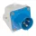 MOUNTABLE INDUSTRIAL PLUG HT-513 16A IP44 1P+N+E 230