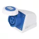 MOUNTABLE INDUSTRIAL PLUG HTN-1131 16A IP67 1P+N+E 230 
