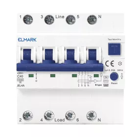 ELECTRONIC RCBO JEL4A 6kA 4P 20A/300mA