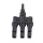 QUADRUPLE CONNECTOR 1500V MC4 4-6MM 3 FEMALE/1 MALE