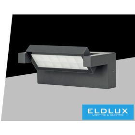   UNIVERSO Outdoor wall lamp 21w 1800lm CCT with switch 203x108x80mm IP65 gray 5 years