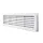 EL02-127 DOOR GRILLE 115x430MM, WHITE