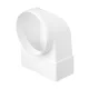 EL02-403 ROUND AND FLAT CONNECTOR 90° D100-110/55MM