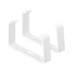 EL02-525 PVC CONNECTORS for flat pipes 220x55, set of 2