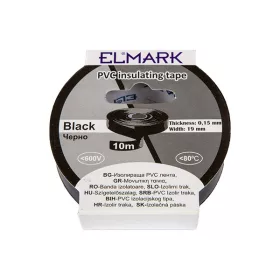 INSULATING TAPE 10 m x 19 mm BLACK