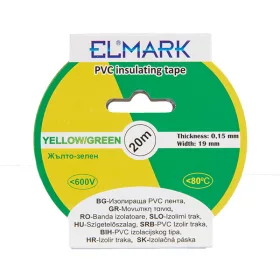INSULATING TAPE 20 m x 19 mm YELLOW/GREEN