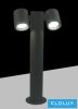 UNIVERSO Outdoor garden lamp 2xGU10 Max.35w IP44 Anthracite 110x221x440mm 5 years