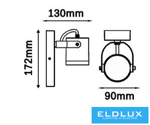 UNIVERSO Outdoor wall lamp GU10 Max.60w 120x90x172mm IP54 anthracite 5 years 