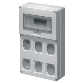 INDUSTRIAL DISTRIBUTOR VERTICAL 6 PLUGS