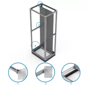 MPR MOUNTING PLATE RAIL SET FOR 60 CM DEPTH