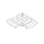 CT4 ANGLE 90° FOR MESH CABLE TRAY H:50 T:4,0 W:100