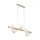 TK LIGHTING CHANDELIER ESTERA 5905 7XG9 WHITE/WOOD