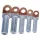 COPPER-ALUMINUM NON-INSULATED, PRESSABLE EYE BOLT DTL-1-16/8