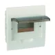 PLASTIC DISTRIBUTION BOX 8 MODULES – RECESSED