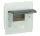 PLASTIC DISTRIBUTION BOX, 12 MODULES - WALL-MOUNTABLE
