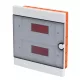 PLASTIC DISTRIBUTION BOX 24 (2X12) MODULES - WALL-MOUNTABLE