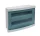 PLASTIC DISTRIBUTION BOX 36 MODULES – RECESSED, WITH BLUE COVER