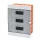 PLASTIC DISTRIBUTION BOX 36 (3X12) MODULAR - WALL-MOUNTABLE