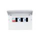 METAL DISTRIBUTION CABINET 12-POLE + ISS + 2XRCCB