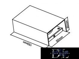 UNIVERSO Outdoor wall lamp 10W 4000k 1040lm IP65 White 92x50x150mm