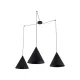 TK LIGHTING PENDANT LAMP CONO 6629 3XE27 BLACK