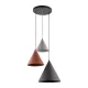 TK LIGHTING PENDANT LAMP CONO 6633 3XE27 MULTICOLOR