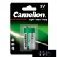 CAMELION SUPER HEAVY DUTY zinc chloride battery 6F22/9V-Block-BP1