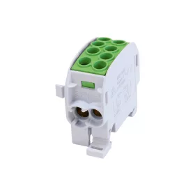 CONNECTOR BLOCK FOR DIN RAIL 2X25MM2/2X35MM2, GREEN