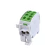 4X25MM2/4X35MM2, GREEN, DIN RAIL CONNECTOR BLOCK