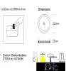 OSRAM chip Recessed ceiling light with motion sensor 20W  4000K white
