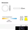 OSRAM chip Ceiling light with PIR motion sensor 20W 4000K white