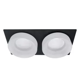SA-045/2 SPOT LIGHT 2XGU5.3 SQUARE BLACK/WHITE
