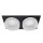 SA-045/2 SPOT LIGHT 2XGU5.3 SQUARE BLACK/WHITE