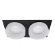 SA-045/2 SPOT LIGHT 2XGU5.3 SQUARE BLACK/WHITE