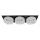 SA-045/3 SPOT LIGHT 3XGU5.3 SQUARE BLACK/WHITE