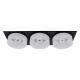 SA-045/3 SPOT LIGHT 3XGU5.3 SQUARE BLACK/WHITE