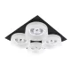 SA-045/4 SPOT LIGHT 4XGU5.3 SQUARE BLACK/WHITE