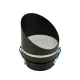 EL-5879 GU10-ES ALUMINIUM, BLACK DOWNLIGHT