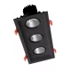 TRIPLE LED MOVABLE SPOTLIGHT 3X15W 230V 4000K BLACK