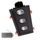 TRIPLA LED SPOTLIGHT 3X15W 230V 4000K BL+EMERGENCY KIT