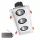 TRIPLE LED SPOTLIGHT 3X15W 230V 4000K WH+EMERGENCY KIT
