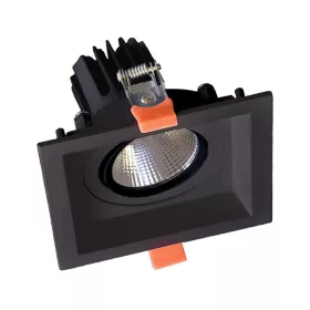 SQUARE LED MOVABLE SPOTLIGHT 30W 230V 4000K BLACK