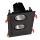 DOUBLE LED MOVABLE SPOTLIGHT 2X30W 230V 3000K BLACK