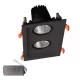 DOUBLE LED SPOTLIGHT 2X30W 230V 4000K BL+EMERGENCY KIT