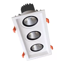 TRIPLE LED MOVABLE SPOTLIGHT 3X30W 230V 4000K WHITE